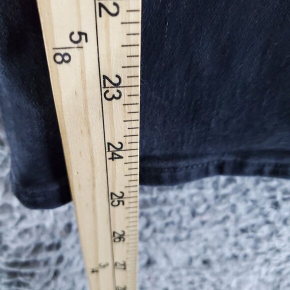 Old Navy Jeans Womens 14 Black High-Rise Weekender Flare Stretch Pull-On Crop - Picture 7 of 10